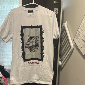 White Graphic T-Shirt - Serious Bling!